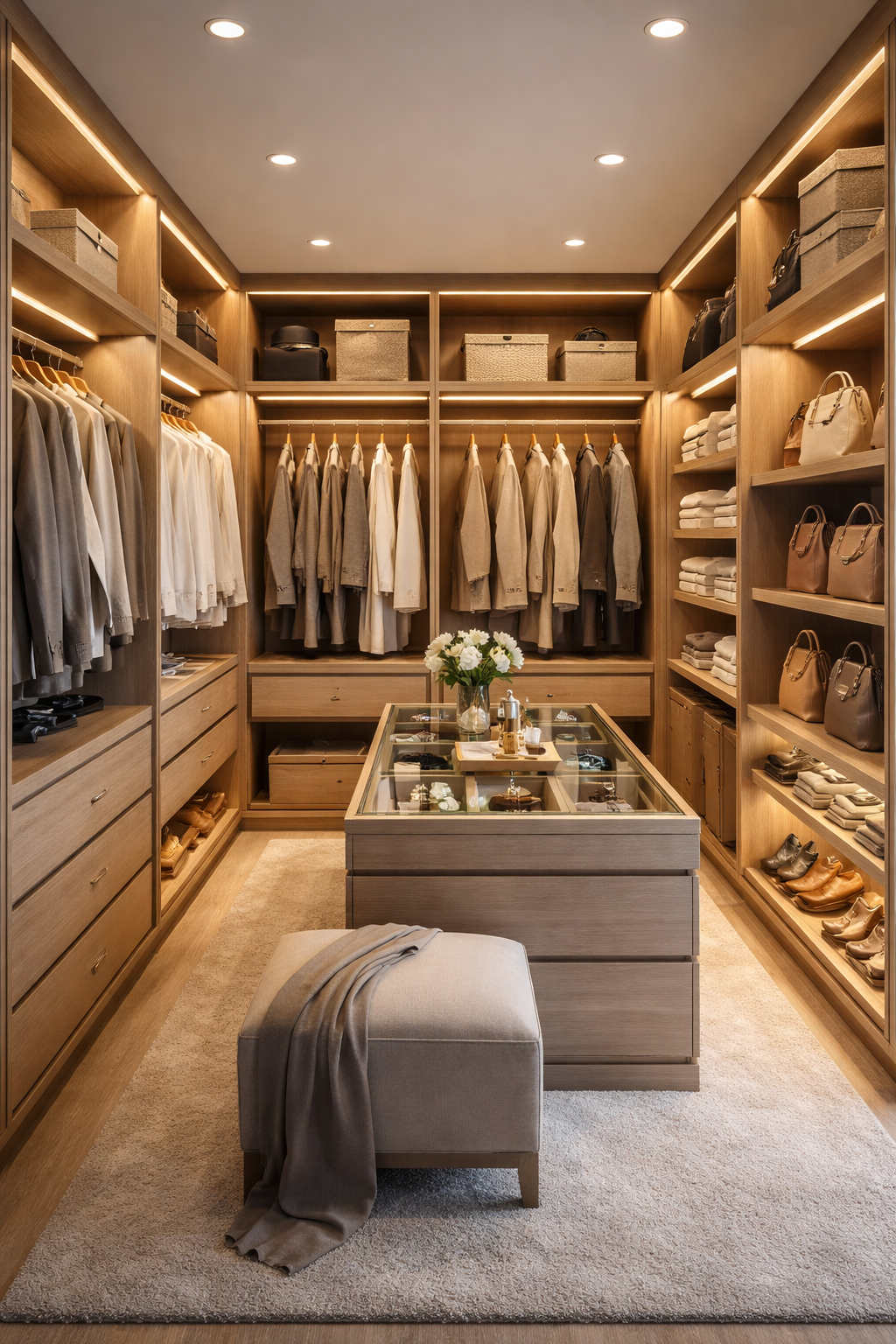 Projeto real de closet planejado Rebeschini